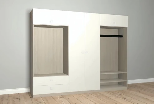 Garderobenschrank weiß