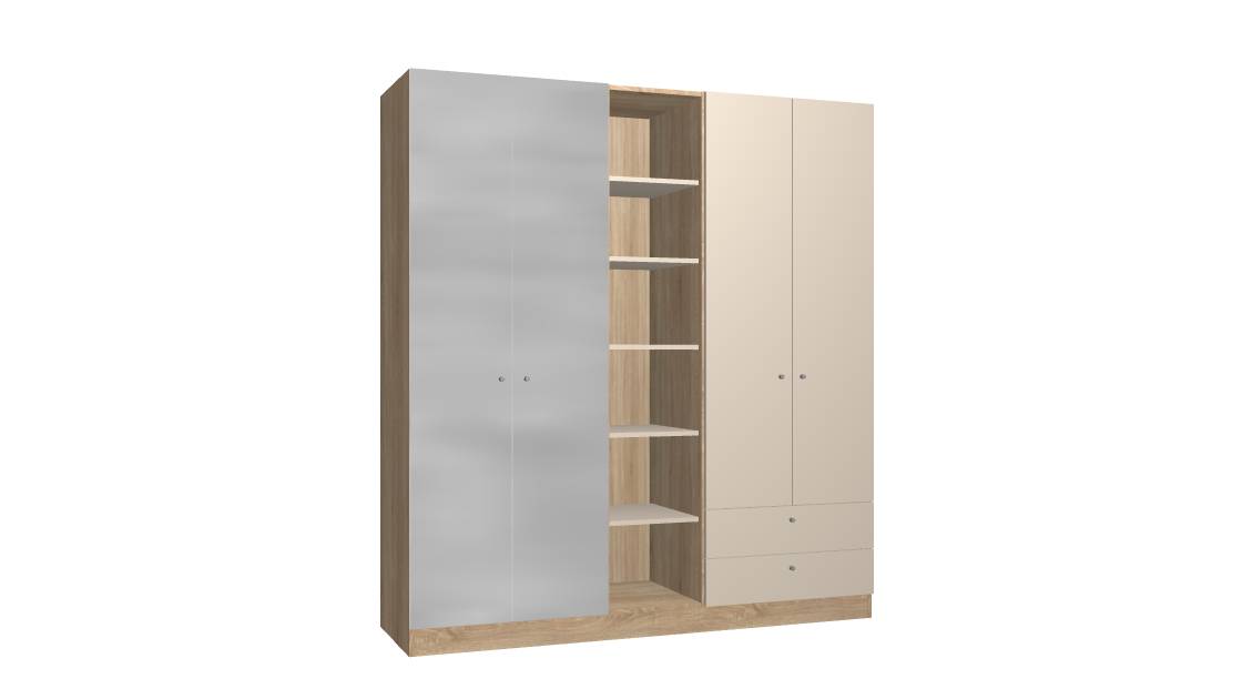 Kleiderschrank mit Spiegel