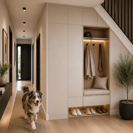Garderobe für schmale Flure und Nischen
