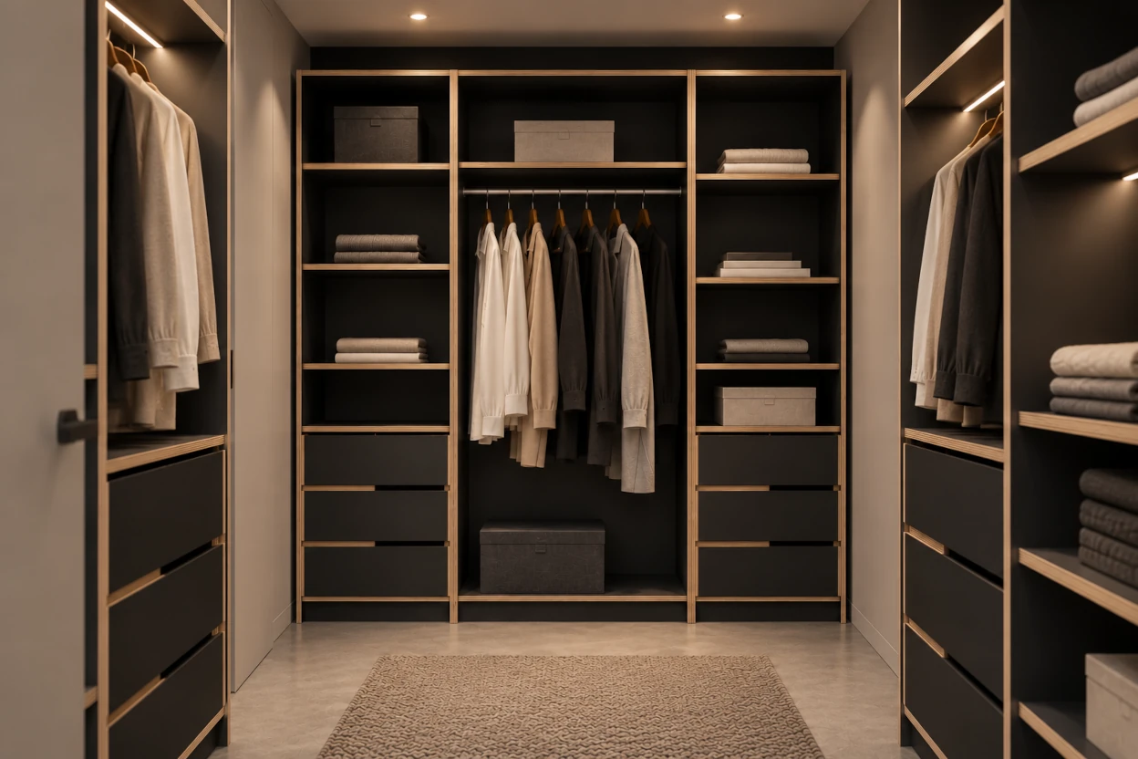 begehbarer Kleiderschrank