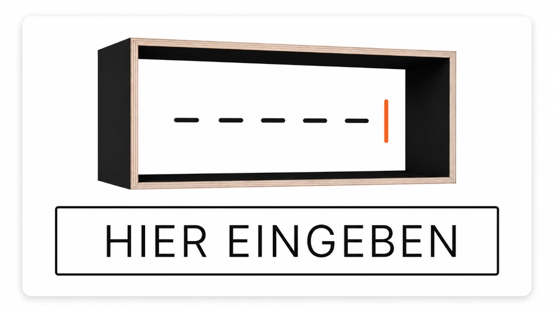 Konfigurationscode eingeben