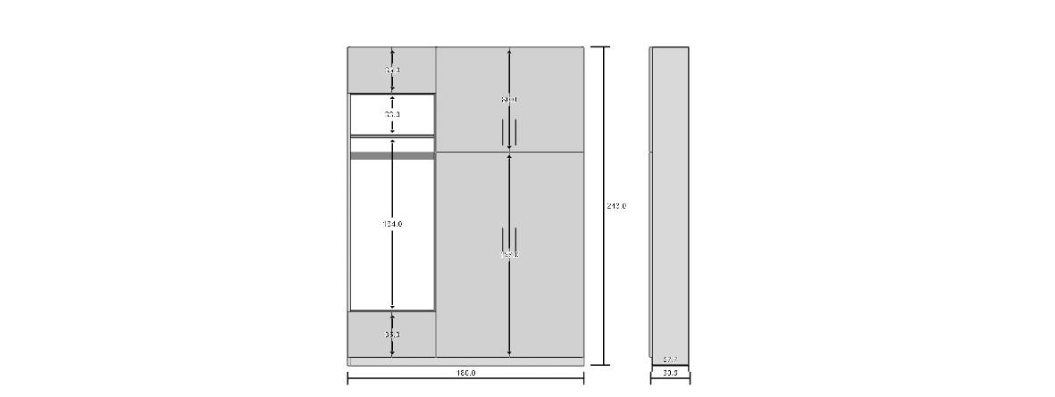 Garderobenschrank Grau_IDA71C59__1_2DSkizze_Fronten