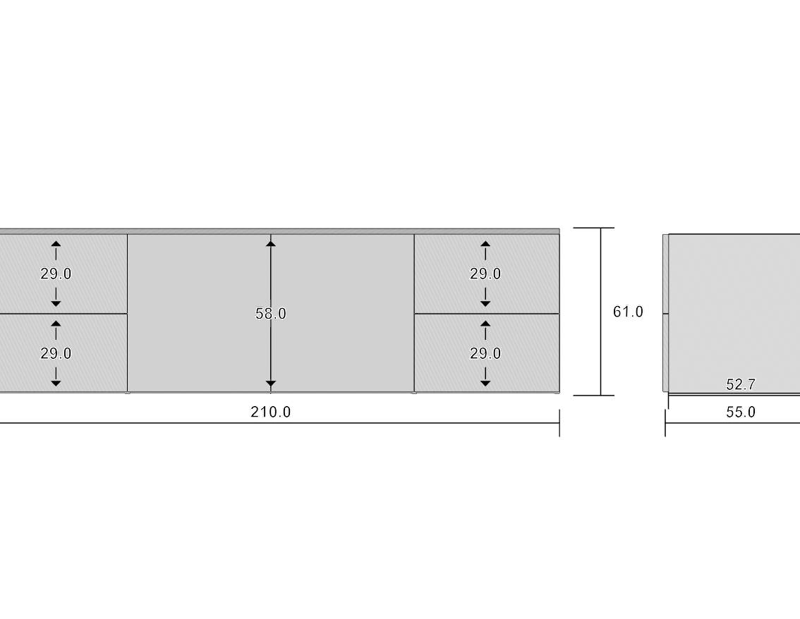 Sideboard mit Doppeltüren_MKP92EBG__1_2DSkizze_Fronten