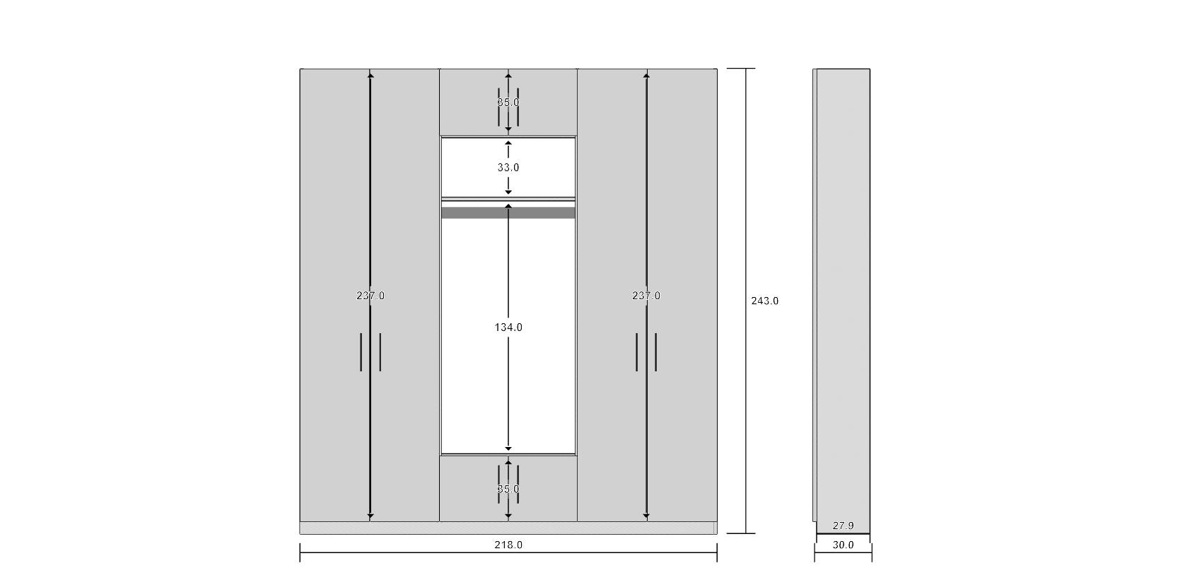 Garderobenschrank Grau_V4AES7LU__2_2DSkizze_Fronten